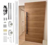 Invisible Sliding Barn Door Track Kit35.9ft Adjustable Concealed Hardware for Soft Close Trackless Ghost DoorsPerfect for Modern Home Decor