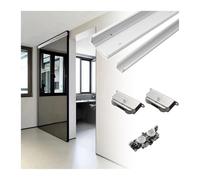Invisible Sliding Door Hardware Set - Soft-Close Mechanism Hidden Track System for Modern Interiors Mirror Cabinet Door Rail 140cm (55.1in) - Perfect for Space-Saving Soluts and Ele Hom...