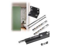 Invisible Sliding Door Kit - Easy Install Floating Ghost Door for Wood/Aluminum Doors, 2-Way Soft Close, 3.9ft Length