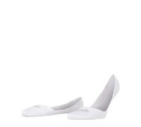 FALKE Men's Cool 24/7 M In Cotton No-Show Plain Liner Socks 1 Pair, White 2000, 10-11