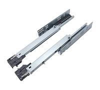 Invisible Soft Close Drawer Slides 450mm (18inch) - Heavy Duty Concealed Undermount Runners for Under Desk Shelves Full Extension 40kg Capacity Smooth Operation