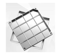 Invisible Square Manhole Cover and Frame HeavyDuty Steel Reinforced Drain Access Cover Removable Lid for Durable Wastewater Management Ideal for Outdoor Use