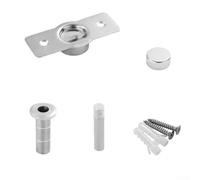 Invisible Stainless Steel Door Stop with Magnetic ABS Head for Secure and Noise Door Holding to Prevent Swinging or Slamming on Various Door Types (Silver)