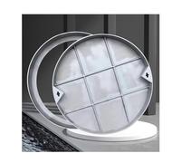 Invisible Stainless Steel Manhole Cover - 80CM Round Recessed Inspection Frame for Patio Garden School Yard & Driveway - Easy Maintenance Sump Cover