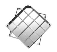 Invisible Stainless Steel Manhole Cover and e Embedded Lid for Outdoor Patios Sewa Systems and Paving Stones (800 x 800 x 50 mm)
