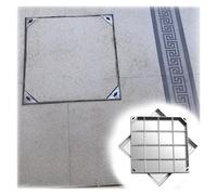 Invisible Stainless Steel Manhole Cover and Frame, Recessed Septic Tank Lid & Inspection Covers for Yard, Driveway, Pavement