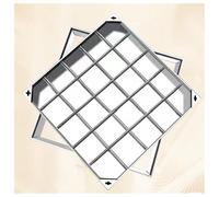 Invisible Stainless Steel Manhole Cover and Frame, Storm Drain Septic Tank Lid with Base, Heavy Duty Sewage Basin Cover for Driveway/Pavement/Docks(8cm,80 * 80cm/31.5 * 31.5in)