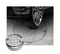 Invisible Stainless Steel Manhole Cover & Frame Galvanized Paving Inspection Cover (50CM/19.7IN) for Garden Heavy-Duty Drainage Solution Sleek Design