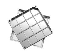 Invisible Stainless Steel Manhole Cover, Septic Tank Cover, Easy to Inspect and Maintain with a Handle, Suitable for Driveways and Yards(80 cm/31.5 in)