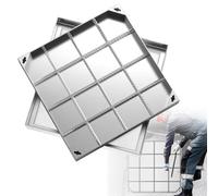 Invisible Stainless Steel Recessed Manhole Cover - Inspection Chamber Lid for Patios Gardens Schools Courtyards & Parking Lots - Heavy Duty Weather Resistant