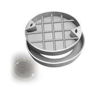 Invisible Stainless Steel Recessed Round Manhole Cover with Base -Lightweight Multiple Sizes for Enhanced Safety and Aesthetics in Urban Spaces