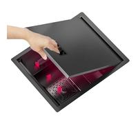 Invisible Stainless Steel Sink with Pull Out Faucet Cover for RV Outdoor Bar & Kitchen Concealed Vegetable Washbasin (42 x 43 x 22cm)