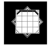Invisible Stainless Steel Square Drain Cover and Frame, 60x60 cm, for Garden, Patio, and Yard - Sleek Modern Design for Outdoor Spaces