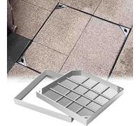 Invisible Sunken Drain Cover & Frame for Outdoor Use Includes Lifting Key -Sl esign for Gardens Patios & Yards Weather Resistant Easy Installation