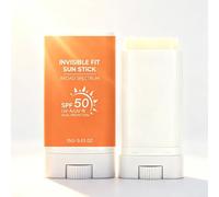 Invisible Sunscreen Stick SPF 50, Moisturizing Sun Stick for Face & Body, Lightweight Water Resistant Mineral Sunscreen, Broad Spectrum UVA/UVB Protection, Travel Size Sunblock Stick (1pc)