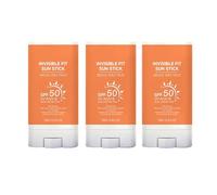 Invisible Sunscreen Stick SPF 50, Moisturizing Sun Stick for Face & Body, Lightweight Waterproof Sweat Proof And Non Stickys, Broad Spectrum UVA/UVB Protection(3)