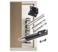 Invisible Trackless Sliding Door Hardware Kit - Perfect for Ghost Doors Fits Wooden & Aluminum Doors 3.9ft Smooth Operation Easy Installation Modern Home Upgrade