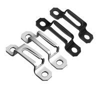 Invisible Two-in-One Connectors 100pcs Invisible Connector Screw Fasteners Carbon Steel Cabinet Wardrobe Assembly Hinge Furniture Combined(Black Half-Pass)