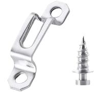 Invisible Two-in-One Connectors 100Set Invisible Two-in-One Connector Screw Fastener Hidden Laminate Cabinet Wardrobe Assembly Furniture(Stainless Steel B)