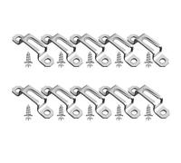 Invisible Two-in-One Connectors 200Pcs Sliding Buckle Hidden Connecting Bracket Cabinet Connector Screw Fastener Furniture Wardrobe Assembly(Silver)