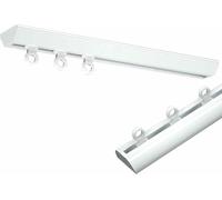 Invisible Ultra-Thin Aluminum Ceiling Track Rail 4.8m Room Divider for Privacy Partitions & Aisle Separation Customizable Lengths (0.5m to 6m) - Sl urable Design