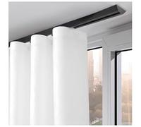 Invisible Ultra-Thin Ceiling Curtain Track Silent Sliding System for Curtains Room Divider Rod for Living Room & Bedroom Easy Installation & Modern Design