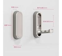 Invisible Wall Hooks - 4 Pack Zinc Alloy Foldable Metal Hangers for Bathroom Kitchen Closet & Door - Stylish Space-Saving Solutions for Home Decor (74mm)