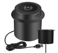 Invisible Wireless Charger, Under Desk Wireless Charger - USB Desktop Embedded Wireless Charger | Smart Multifunctional Mobile Phone Accessories for Home, Office, Desktop, Switch, Bed