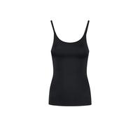 Bye Bra Invisible Body Shapping Camisole, Light Tummy Control Tank Top, Cami Vest with Adjustable spaggetti Straps, Slimming Shapewear, Nude and Black, S-XL (Black, M)