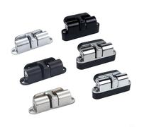 Invisible Zinc Alloy Door Buckle Silent Suction Design for Contemporary Homes (Silver)