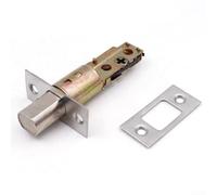 Invisible Zinc Alloy Internal Door Lock with Key, Concealed Single-Sided Design, Thickened Anti-Theft Solid Lock, for Easy Install for H(Bronze)