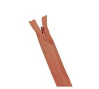 Invisible Zip 20Pcs/Pack 3# Invisible Zipper Nylon Coil for DIY Handcraft Cloth Sewing Accessories(Light Brown,60cm)