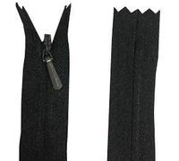 Invisible Zip Concealed Zipper Tape Closed End Premium Quality Zipper for Dresses, Skirts, Pillows or Sewing Craft 7" 8" 9" 12" Assorted Colors (Black 12 Inch)