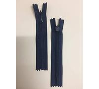 Invisible Zip,Woven, Concealed,Close-END,6-8-10-12-14-16-18-20-22-24 inch, (Navy 4inch /10cm)