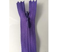 Invisible Zip,Woven, Concealed,Close-END,6-8-10-12-14-16-18-20-22-24 inch, (Purple, 22 inch)