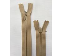 Invisible Zip,Woven, Concealed,Close-END (Beige, 8 inch/ 20 cm)