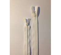 Invisible Zip,Woven, Concealed,Close-END (Ivory Light, 14 inch/ 35 cm)
