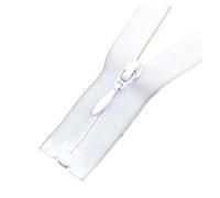 Invisible Zipper 20pcs 3# 30-90cm Invisible Zippers Black White Nylon Zipper for Sewing Clothes Open End DIY Garment for Sewing and Crafts(White,65CM_3#)