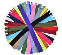 Invisible Zippers, 60pcs Invisible Sewing Zipper Nylon Coil Zipper for Sewing Tailor Crafts Clothing(20 Color) (19.7inch/60pcs)