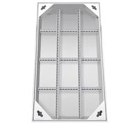 InvisibleDrain Cover 304 Stainless Steel Silver -RustResistant Modern Design for Outdoor Use Various Sizes (60 x 85 cm) - Premium Quali D Solut