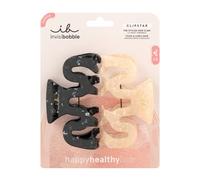 invisibobble Clipstar Eclipse Hair Clips, Set of 2, Extra Large Hair Clips for Thick and Curly Hair, Timeless Black/Nude Design, Hair Accessory, Versatile for Various Hairstyles
