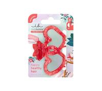 invisibobble - CLIPSTAR M Oasis Lover's Nest - Heart Shaped Hair Clip - Stylish Hair Accessory in Vivid Red - Trendy Look, Secure Hold Healthy Hair
