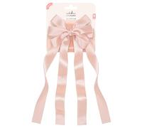 invisibobble CLIPSTAR M Ribbon Glam (1 Piece) - Pink Bow Clip - Female Hair Accessory - Stylish & Playful Look - For Girls and Women