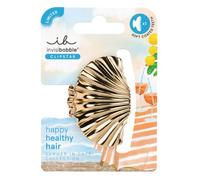 Invisibobble Clipstatr M Sic Riviera Glam medium-sized hair claw clip in the shape of a golden shell 1 pcs, Riviera Glam