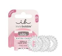 invisibobble Extra Care Mini Crystal Clear Hair Bobbles I Small 3 x Transparent Hair Bobbles Fine Hair I The Original, Designed in the Heart of Munich