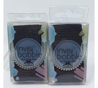 Invisibobble Hair Tie Meets Ribbon Wrapstar x 2 - Snake it off - Black - New