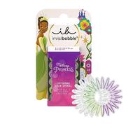 invisibobble Kids Disney Tiana Multicoloured - Set of 6 Spiral Hair Bobbles Girls Hair Bobbles Without Pulling - Perfect Hold & Comfort for Children