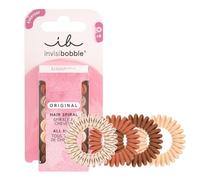 Invisibobble Original Chouchou Café au Lait | Very Soft for Hair | Against Brittle Hair and Split Ends | Fingerprint Free | 8 Pieces
