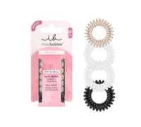invisibobble Original Hair Scrunchies Clear Black Metal Spiral Hair Scrunchie Set Transparent & Black Especially Gentle on Hair Against Hair Breakage and Split Ends Without Imprint 8 Pieces