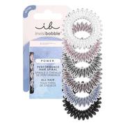 invisibobble Power Hair Bobbles for Men & Women, Strong Hold, Hair Scrunchie Set, Multicoloured, Reflective, Braid Scrunchies for Sports, Extra Strong, Colourful Hair Elastics, Thick Hair, Pack of 6